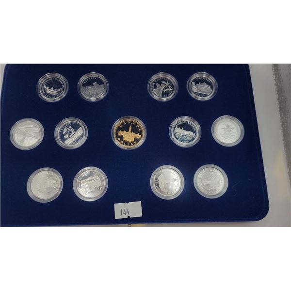 1992 Canada 125th Anniversary Silver Quarter Set