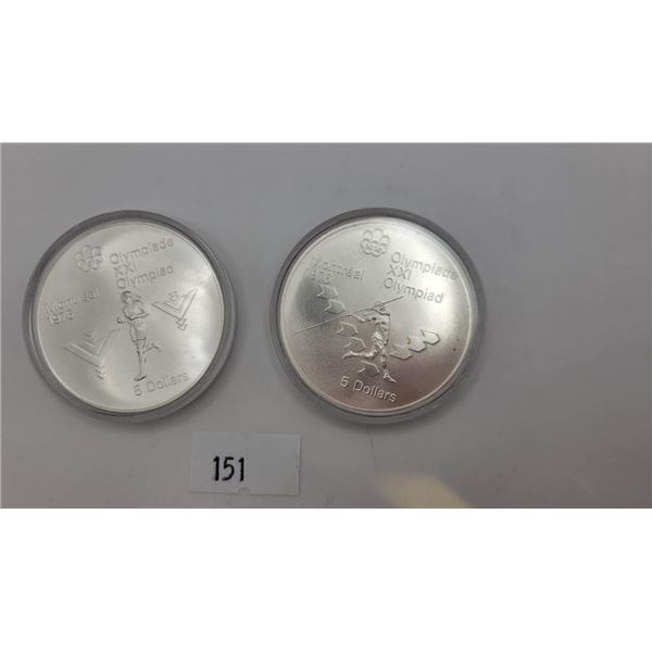 1976 Montreal Olympic Coin Bundle - "Marathon & Javalin"