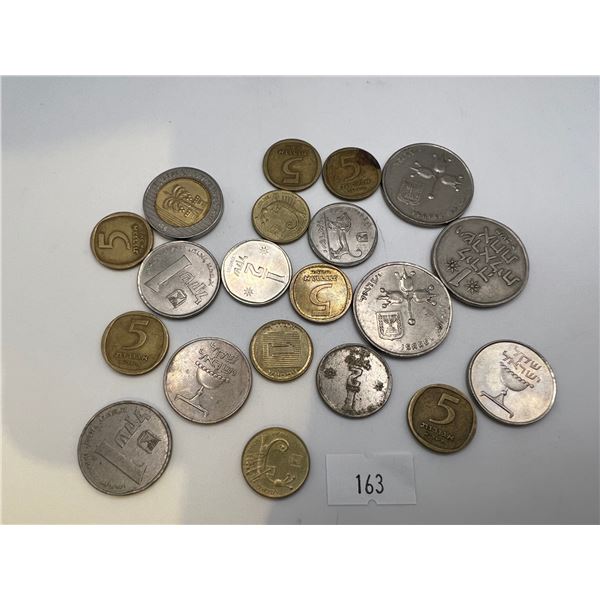 Assorted coins from Israel
