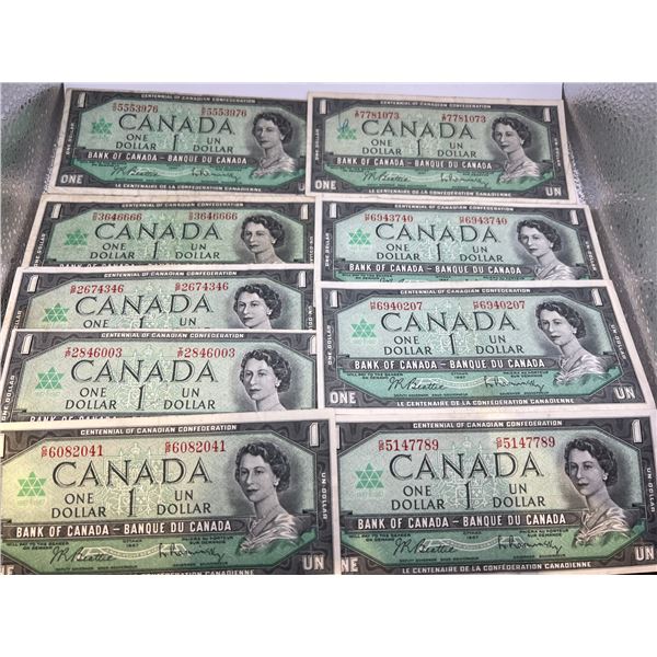 1967 Canadian Centennial $1 Banknotes