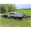 Image 1 : Bumper Hitch 18' Tandem Flat Deck Trailer with Ramps
