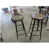 Image 1 : 2 Part Pounder Stools with Metal Legs 