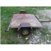 Image 2 : Bumper Hitch Flat Deck Yard Trailer 52'' x 52'' 