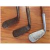 Image 2 : 3 Vintage Wood Handled Golf Clubs 