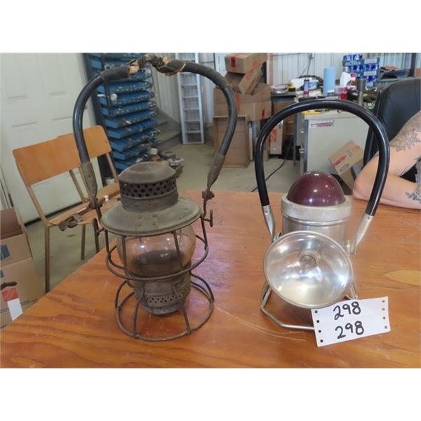 2 Railway Lanterns