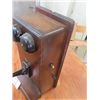 Image 3 : Northern Electric Wood Wall Mount Telephone