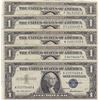 Image 1 : Lot of (5) US $1 Silver Certificates