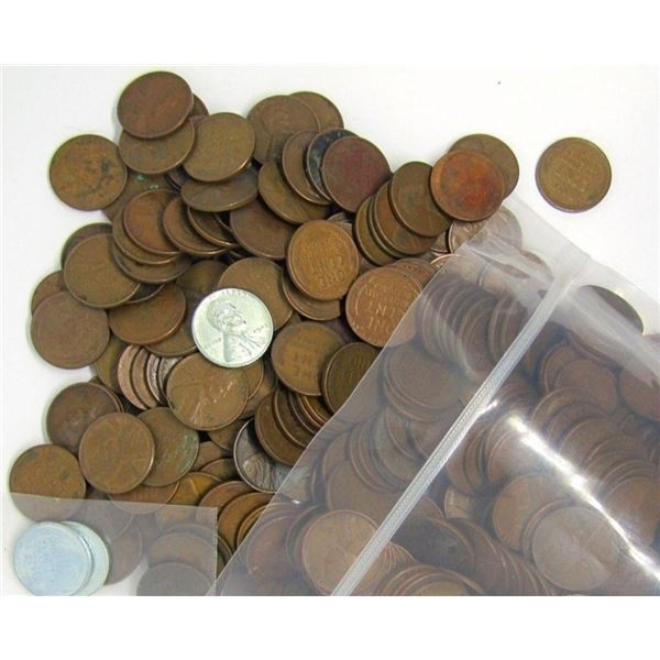 Lot of (100) Unsearched lIncoln Wheat Cents