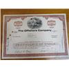 Image 1 : Offshore Stock Certificate Oil Derrick Artwork!