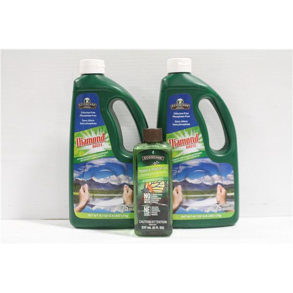3 BOTTLES OF ECOSENSE CLEANING PRODUCTS