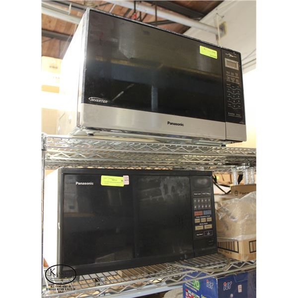 LOT OF 2 PANASONIC MICROWAVE OVENS