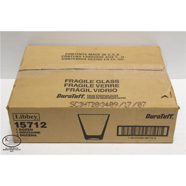 CASE OF 12 LIBBEY ENDEAVOR 12OZ DOUBLE OLD