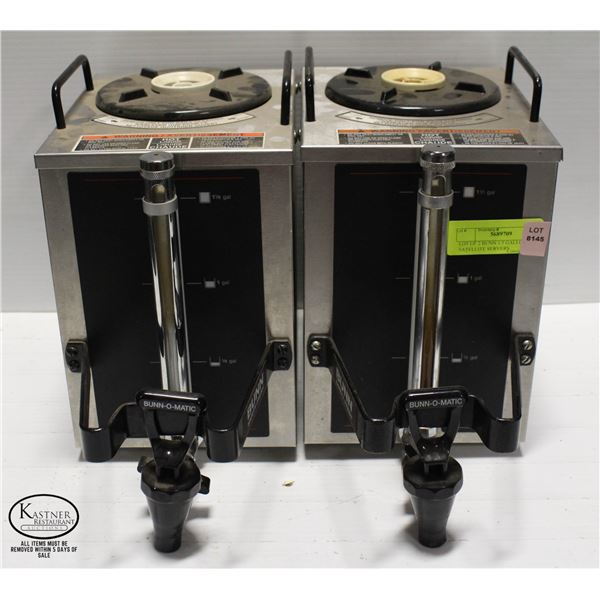 LOT OF 2 BUNN 1.5 GALLON SATELLITE SERVERS