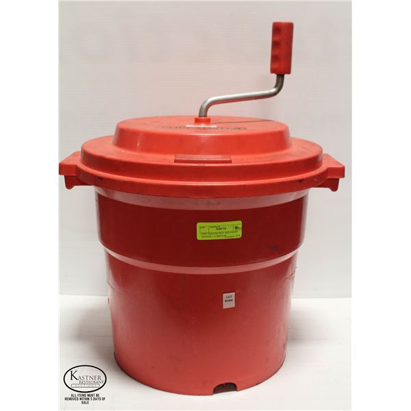 CHEF MASTER 20QT RED SALAD SPINNER * COMPLETE