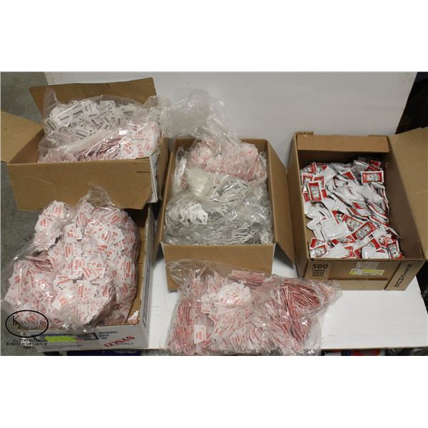 3 FLATS OF SALT & PEPPER PACKS