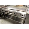 Image 2 : GARLAND 5' NATURAL GAS GRIDDLE W/ STAND