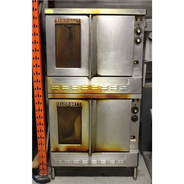 BLODGETT STACKED NATURAL GAS DUAL OVEN