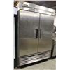 Image 1 : TRUE STAINLESS STEEL SOLID DUAL DOOR REFRIGERATOR