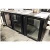 Image 1 : TRUE 3-DOOR UNDERCOUNTER BACK BAR COOLER