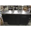 5' TRUE COMMERCIAL BAR / KEG COOLER W/ 2 TAPS