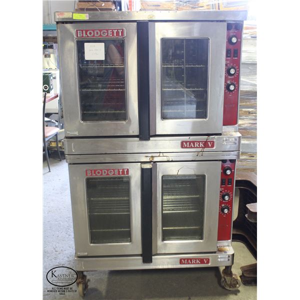 BLODGETT MARK V DUAL STACKING ELECTRIC CONVECTION OVENS