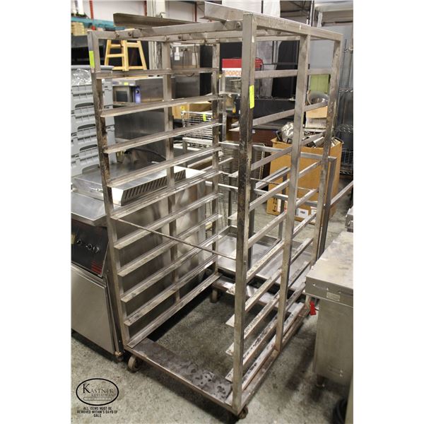 10 SLOT DOUBLE-WIDE BAKERS RACK 36" X 29" X 70"