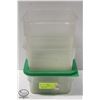 Image 1 : 3 DRY INGREDIENT BINS W/ LID (TWO SIZES)