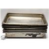 Image 1 : 5 FULL SIZE STAINLESS STEEL INSERTS & 2 WATERPANS