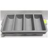 Image 1 : TWO POLY 4 COMPARTMENT CUTLERY TRAYS