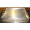 Image 1 : STACK OF 12 FULL SIZE ALUMINUM BUN PANS