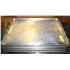 Image 1 : STACK OF 12 FULL SIZE ALUMINUM BUN PANS