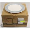 Image 1 : DOZEN NEW 11.5" COLOURED DINNER PLATES - BLUE