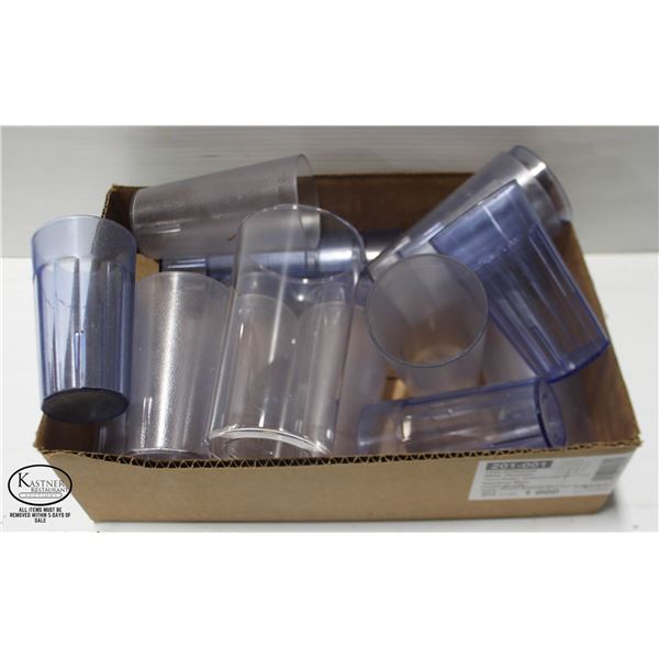 FLAT OF VARIOUS POLYCARB CUPS / TUMBLERS