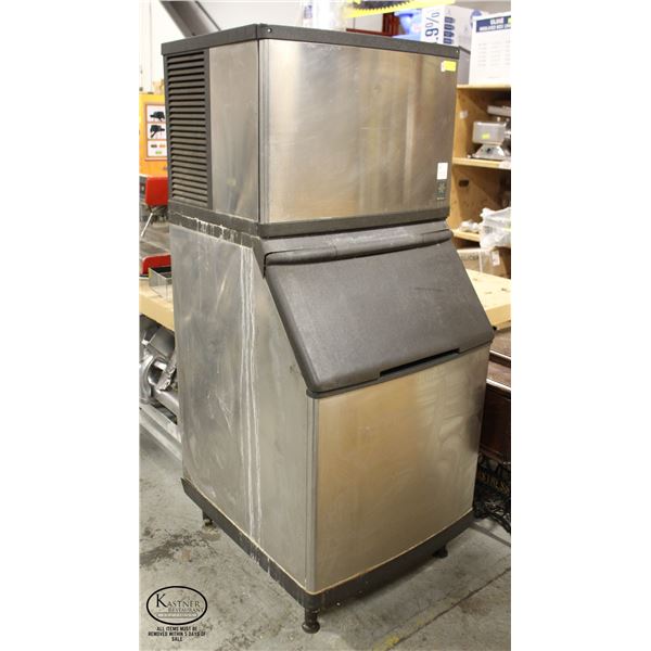 MANITOWOC COMMERCIAL ICE MACHINE W/ BIN