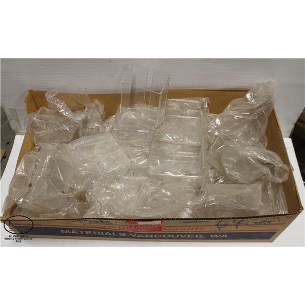 APPROX. 36 ACRYLIC COUNTERTOP PAMPHLET HOLDERS