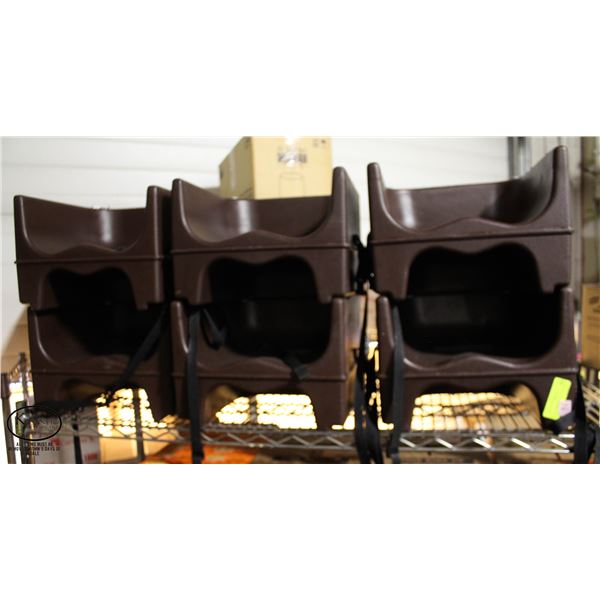 6 CAMBRO POLY BOOSTER SEATS - 200BC