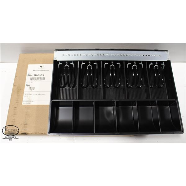 NEW APG CASH DRAWER, UNI-TILL, 5 BILL X 6 COIN