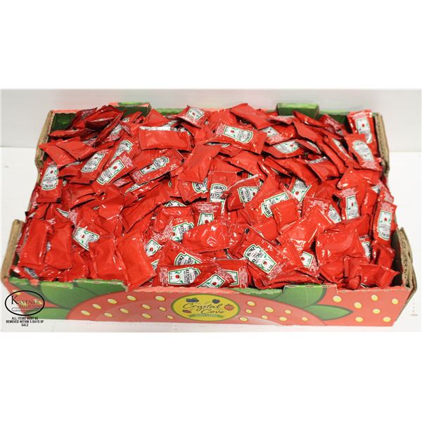 APPROX 1000 HEINZE 8ML KETCHUP PACKS
