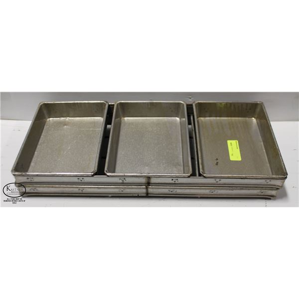 LOT OF 2 LOCKWOOD 3-LOAF BAKE PANS