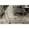 Image 1 : CHROME 2-TIER INVENTORY CART 48" X 16" X 37"