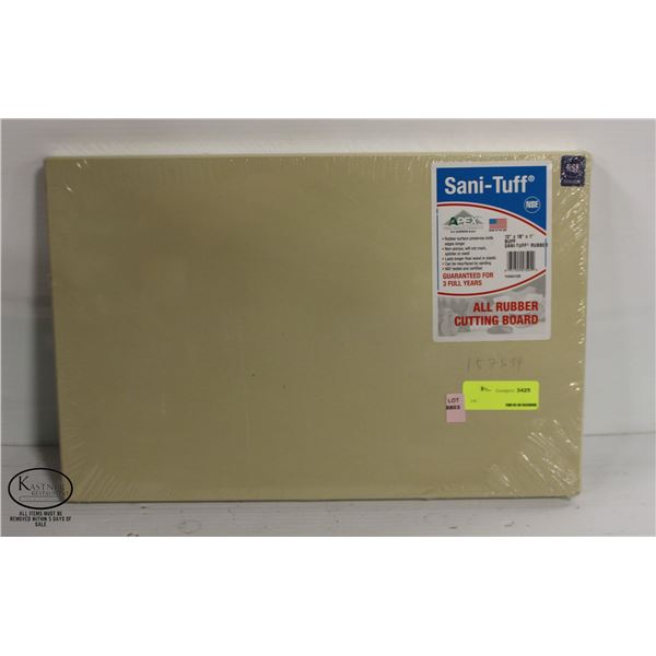 APEX SANI-TUFF 12" X 18" X 1" ALL RUBBER CUTTING