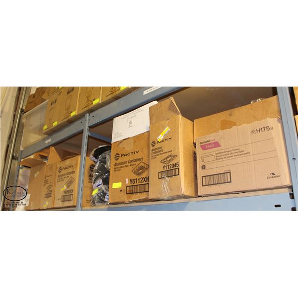 LARGE LOT OF ASSORTED RESTAURANT DISPOSIBLES INCL: