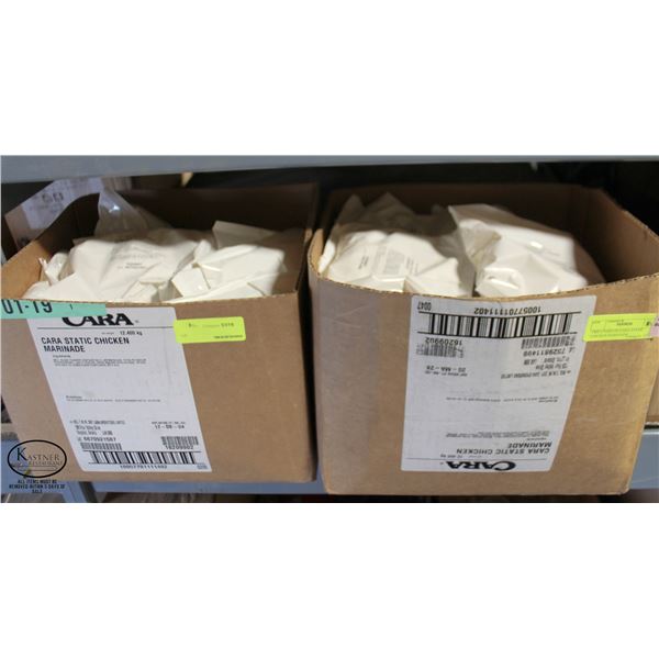 TWO CASES OF CARA STATIC CHICKEN MARINADE