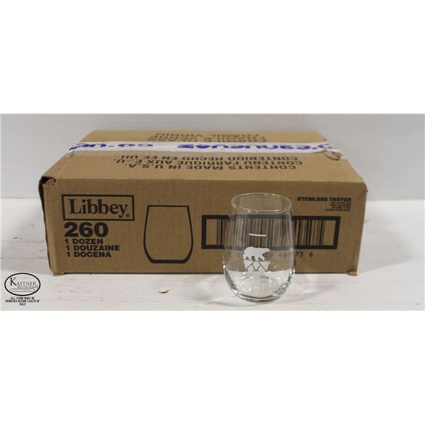 12 NEW POLAR PARK BRANDED LIBBEY 6.25 OZ SEAMLESS