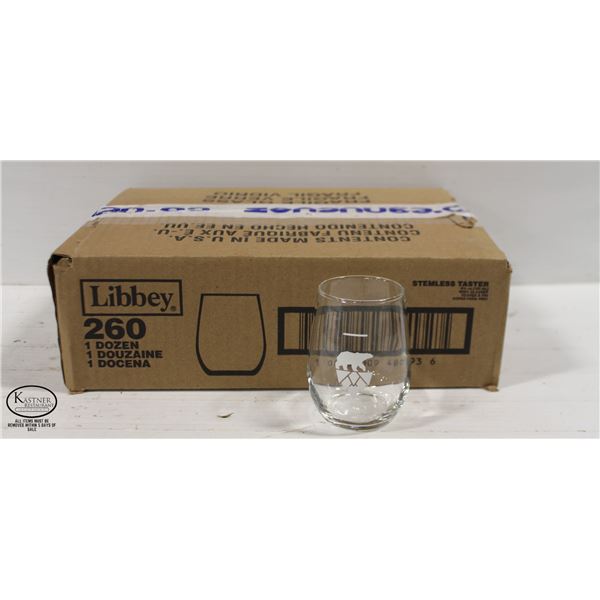 12 NEW POLAR PARK BRANDED LIBBEY 6.25 OZ SEAMLESS