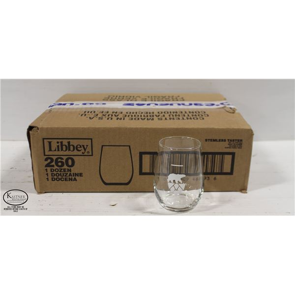 12 NEW POLAR PARK BRANDED LIBBEY 6.25 OZ SEAMLESS