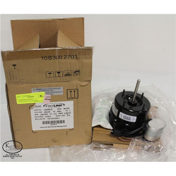 NEW SINGLE PHASE REFRIGERATION MOTOR - INTERLINK