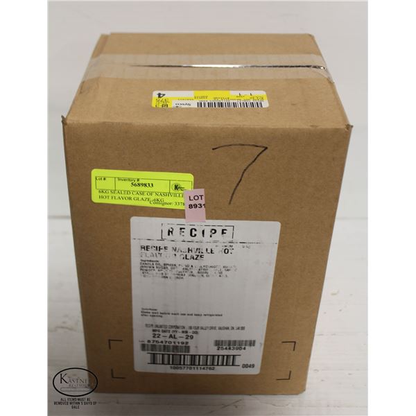 6KG SEALED CASE OF NASHVILLE HOT FLAVOR GLAZE -6KG