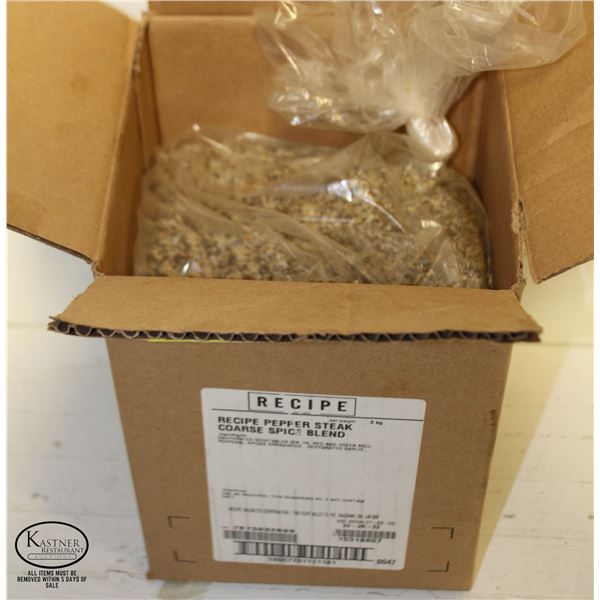 CASE OF SEALED COARSE PEPPER SPICE BLEND - 2KG