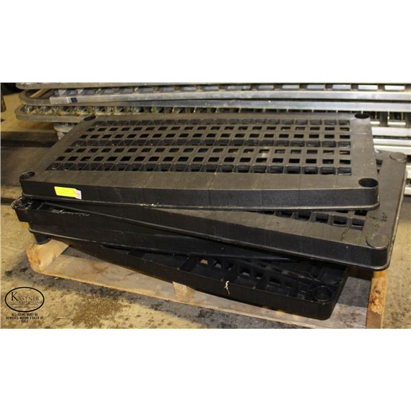 Poly Tray Rack 5-TIER BLACK POLY STORAGE RACK